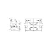 BMT Half-Index Twin Turning Tool Holder, External Coolant  BMT65MOD24-25T - Makotools Industrial Supply Tools for Metal Cutting